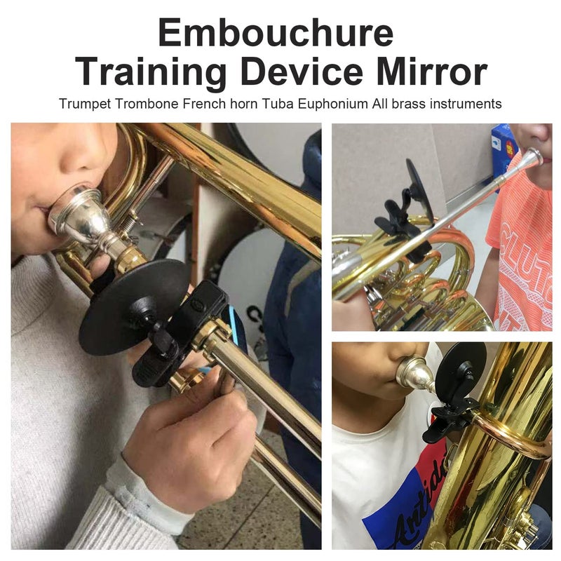 PAMPET MirTra Small Embouchure Training Device Mirror For All Brass Instruments Adapted Trumpet,Trombone,French Horn,Euphonium,Baritone Horn,Tuba,Pocket Trumpet,Bugle,Cornet, Flugelhorn,Mellophone etc - Image 4